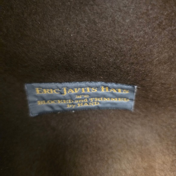 Eric Javits Women's Brown Velour Felt Fedora Hat Packable - Picture 6 of 8